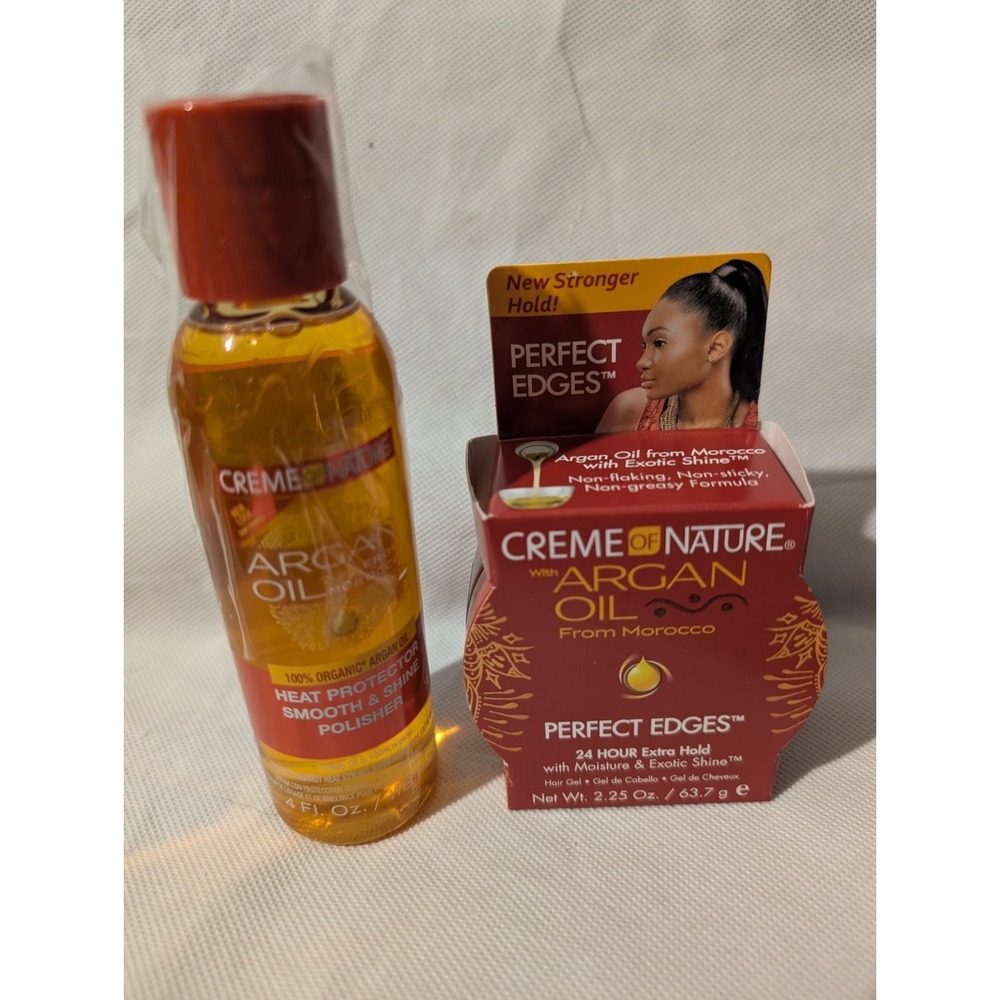 Creme of Nature 100% Organic Argan Oil Heat Protector & Edge Control